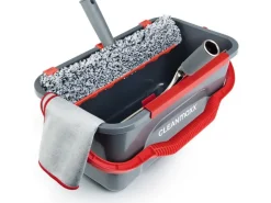 CLEANmaxx Fensterwischer 7-teilig, Grau/Rot