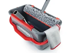 CLEANmaxx Fensterwischer 7-teilig, Grau/Rot