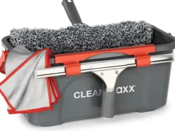 CLEANmaxx Fensterwischer 7-teilig, Grau/Rot