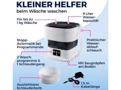CLEANmaxx Mini Waschmaschine Oben