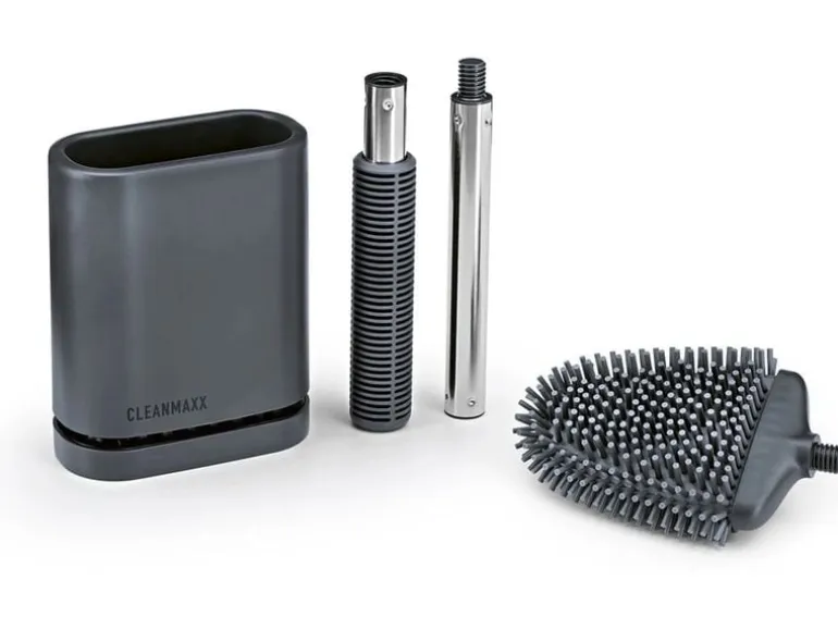 CLEANmaxx Toilettenbürste mit Wandhalterung Grau