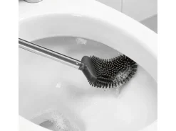 CLEANmaxx Toilettenbürste mit Wandhalterung Grau