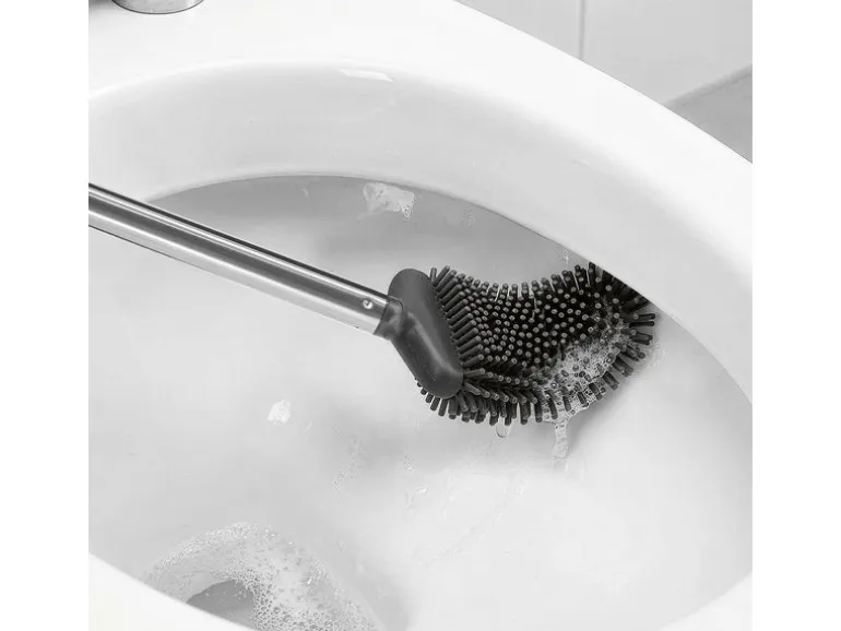 CLEANmaxx Toilettenbürste mit Wandhalterung Grau