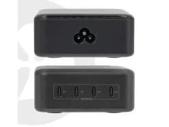Club 3D CAC-1933 USB-C 240 W GaN 4-Port Universal Schwarz