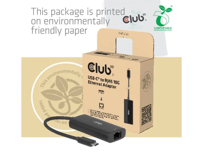 Club 3D Netzwerk-Adapter CAC-2531 USB Typ-C