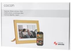 COCON Digitaler Bilderrahmen Momento 10.1", Holz