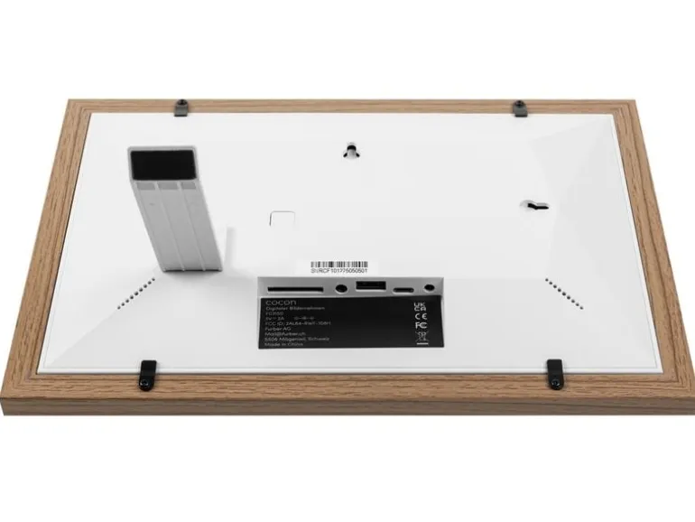 COCON Digitaler Bilderrahmen Momento 10.1", Holz