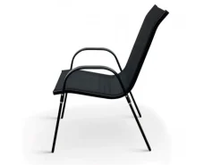 COCON Gartenmöbel‑Set Mila, 5‑teilig, Schwarz/Grau