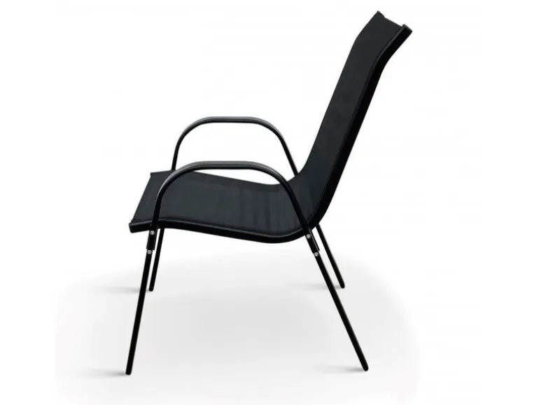COCON Gartenmöbel‑Set Mila, 5‑teilig, Schwarz/Grau