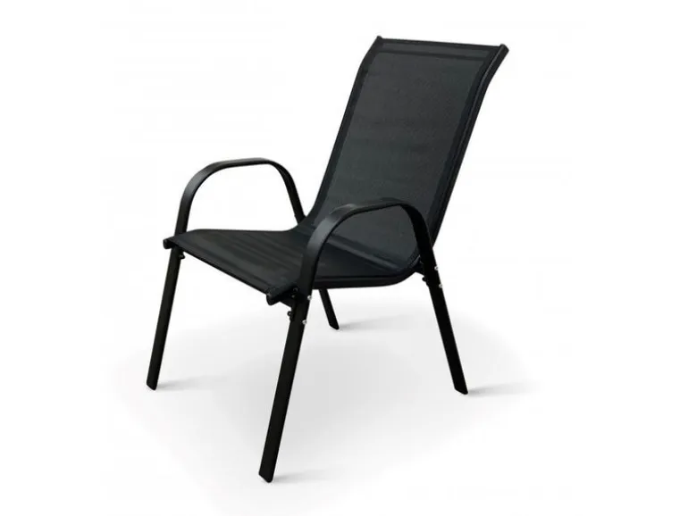 COCON Gartenmöbel‑Set Mila, 5‑teilig, Schwarz/Grau