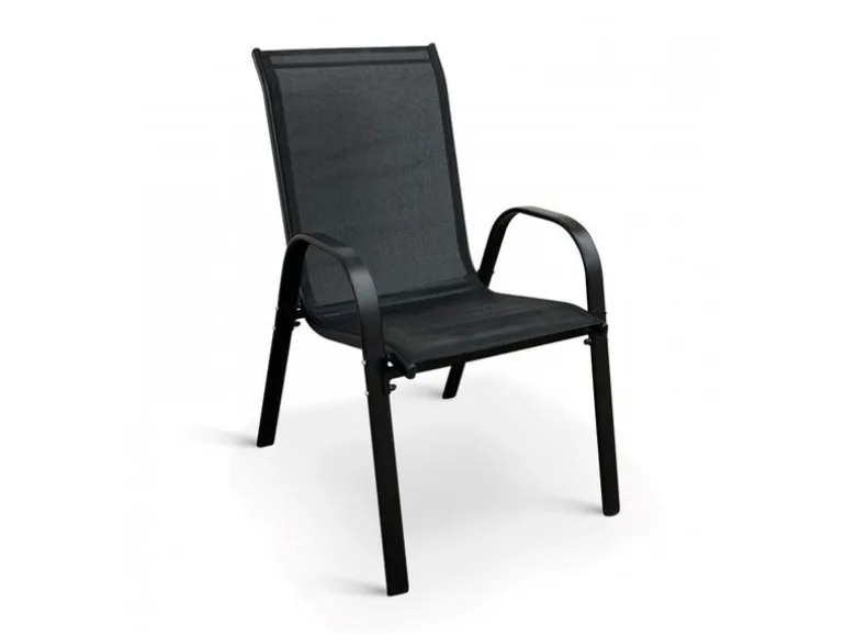 COCON Gartenmöbel‑Set Mila, 5‑teilig, Schwarz/Grau