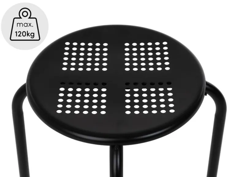 COCON Hocker Metall, Schwarz