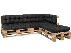COCON Palettenkissen-Set, Schwarz