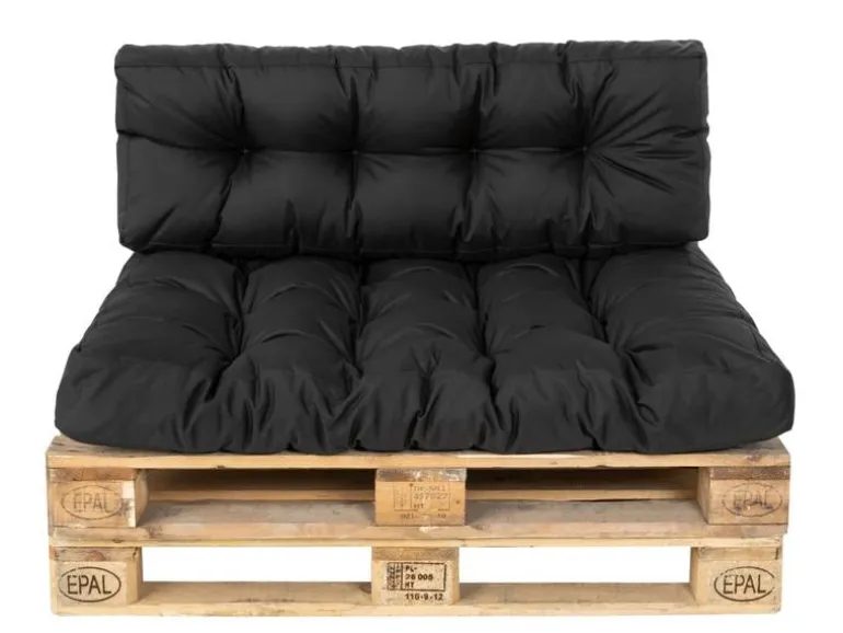 COCON Palettenkissen-Set, Schwarz