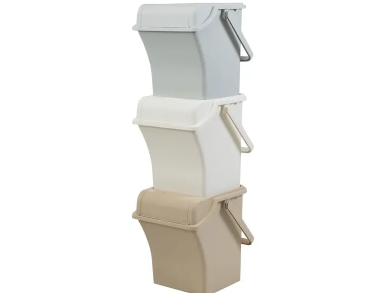 COCON Recyclingbehälter Sorto Mehrfarbig, 3 Stück, 45 L