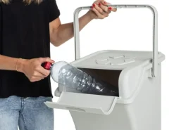COCON Recyclingbehälter Sorto Mehrfarbig, 3 Stück, 45 L