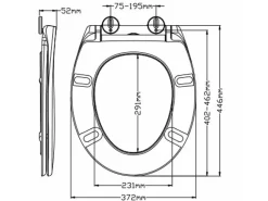 COCON Toilettensitz Duroplast mit Absenkautomatik Weiss