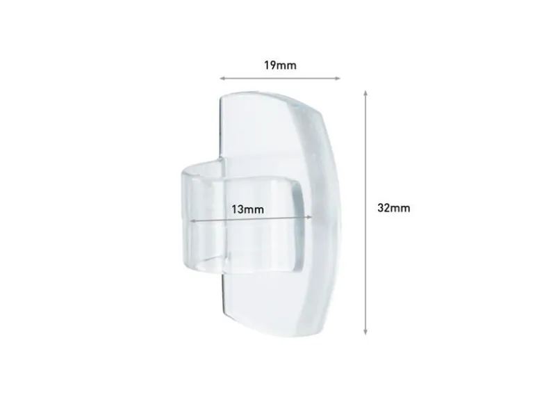 Command Haken Command Outdoor Transparent, 8 Haken