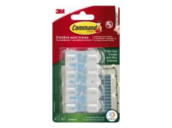 Command Haken Command Outdoor Transparent, 8 Haken