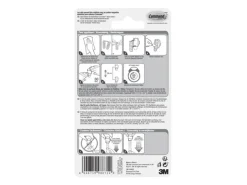 Command Haken Command Outdoor Transparent, 8 Haken
