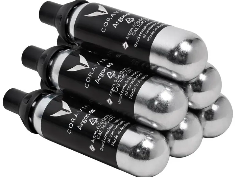 Coravin Patrone 6 Stück, Schwarz/Silber