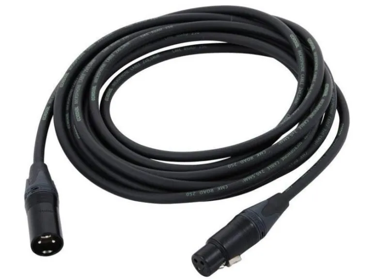 Cordial XLR-Kabel XLRm-XLRf 5 m, Schwarz