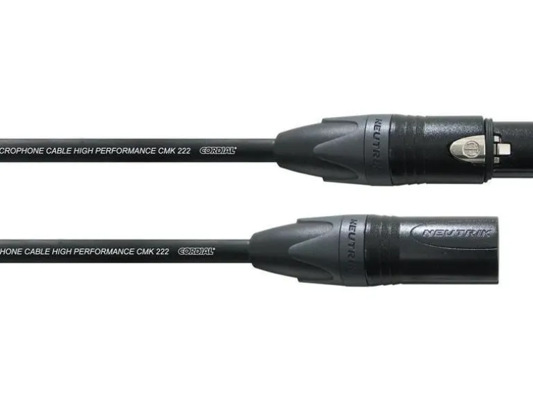 Cordial XLR-Kabel XLRm-XLRf 5 m, Schwarz