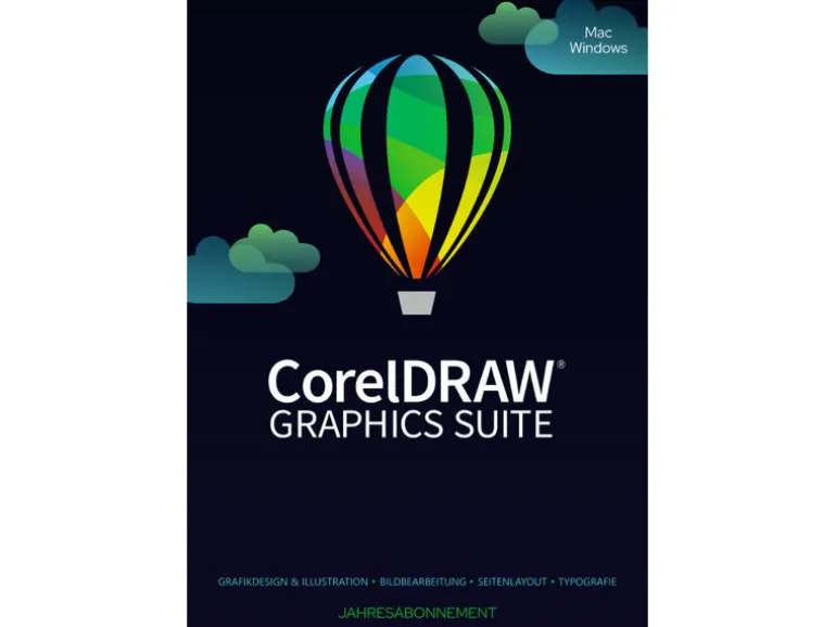 Corel CorelDraw Graphics Suite Agnostic Box, ABO,1yr, Win/Mac, ML