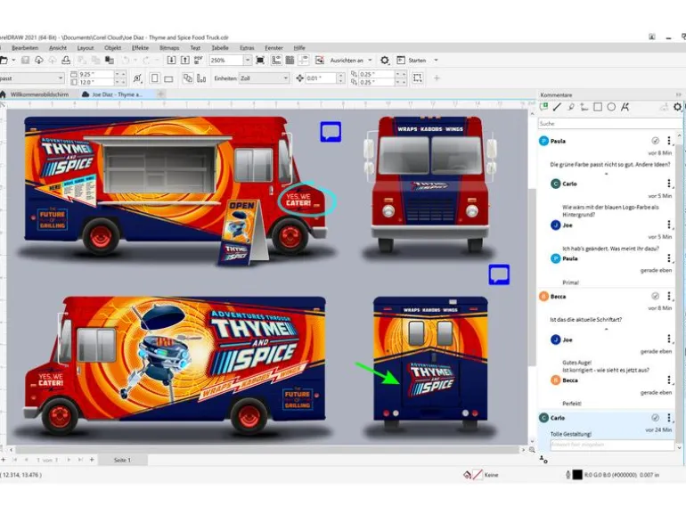 Corel CorelDraw Graphics Suite Agnostic Box, ABO,1yr, Win/Mac, ML