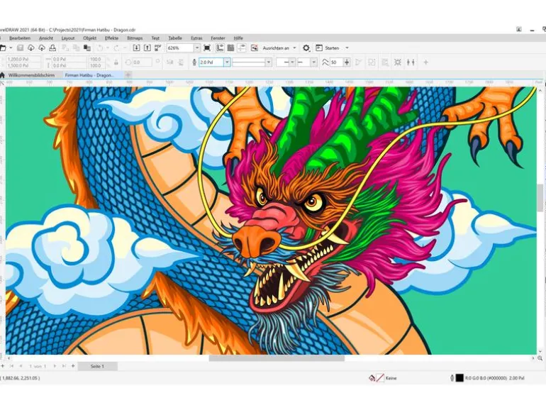 Corel CorelDraw Graphics Suite Agnostic Box, ABO,1yr, Win/Mac, ML