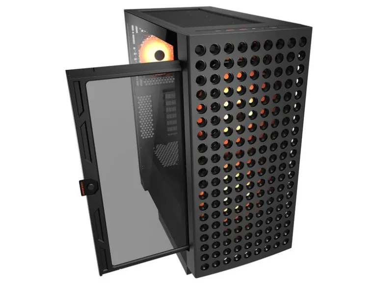 Cougar Airface Eco ARGB Midi-Tower, Schwarz, mit ARGB-Lüftern