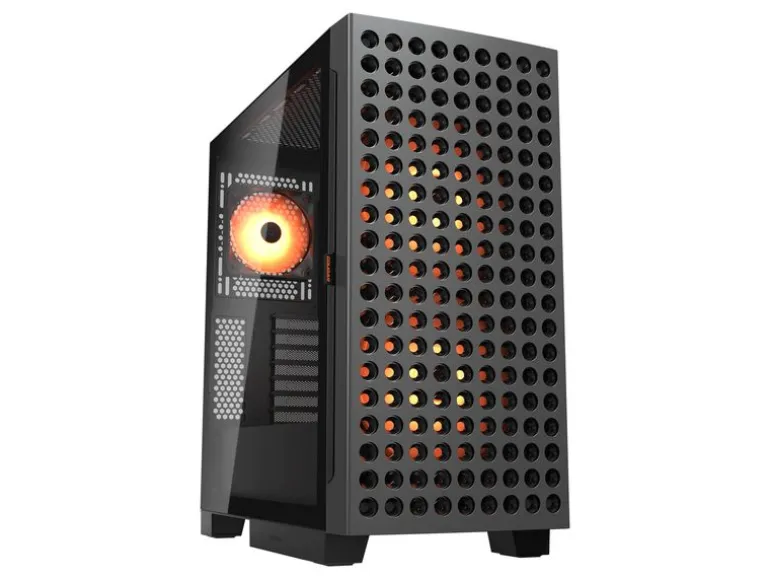 Cougar Airface Eco ARGB Midi-Tower, Schwarz, mit ARGB-Lüftern