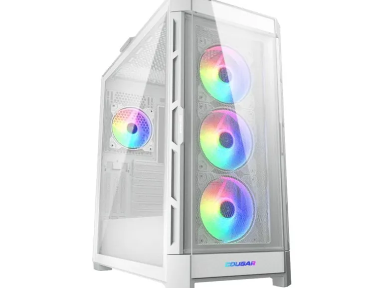 Cougar Duoface ARGB Midi-Tower, Weiss, Sichtfenster