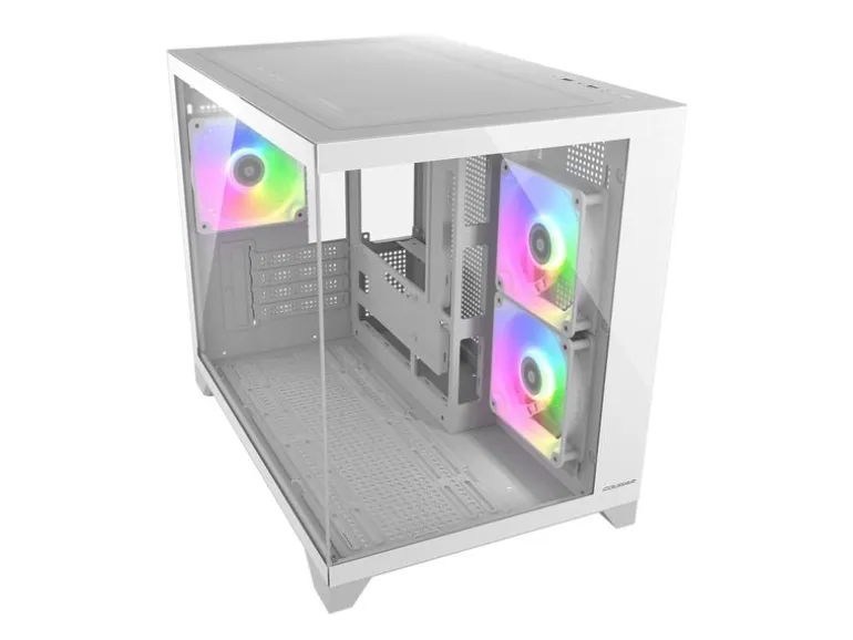 Cougar FV150 Mini-Tower Weiss Gehärtetes Glas RGB Gaming