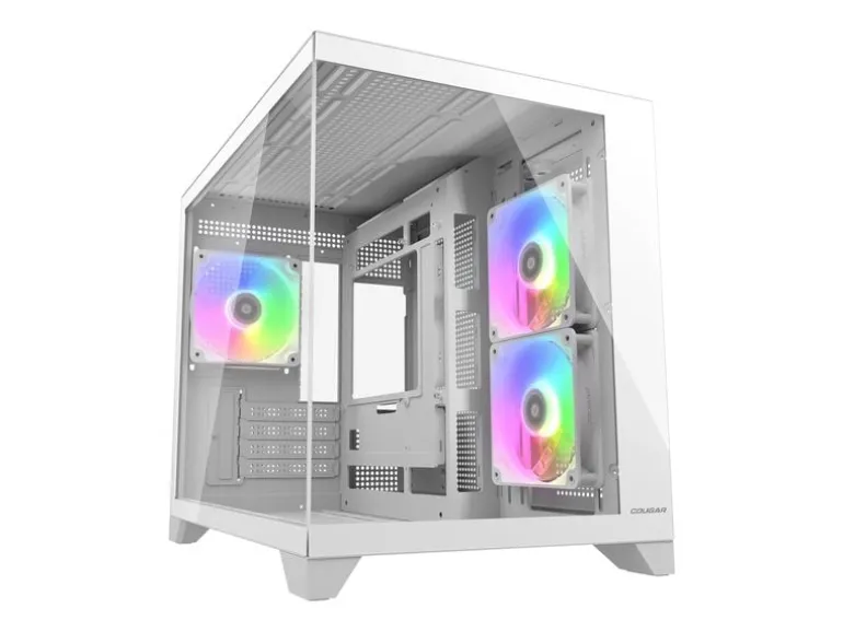 Cougar FV150 Mini-Tower Weiss Gehärtetes Glas RGB Gaming