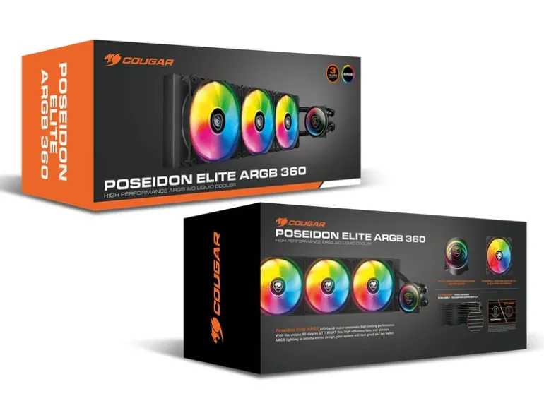 Cougar Poseidon Elite 360 Wasserkühlung Schwarz