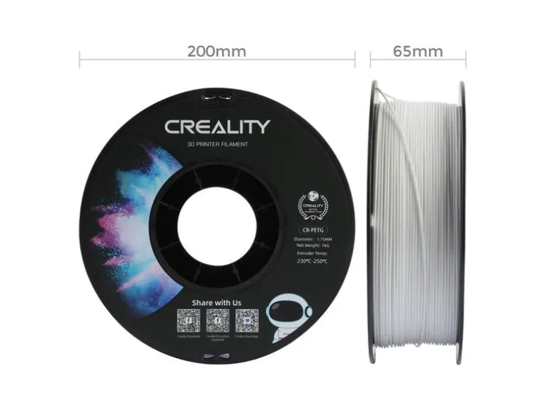Creality Filament PETG, Weiss, 1.75 mm, 1 kg