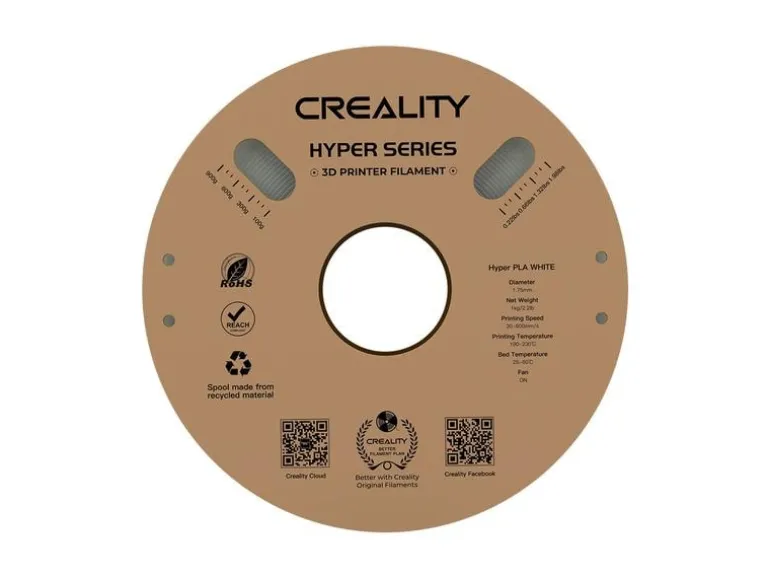 Creality Filament PLA Hyper, Weiss, 1.75 mm, 1 kg