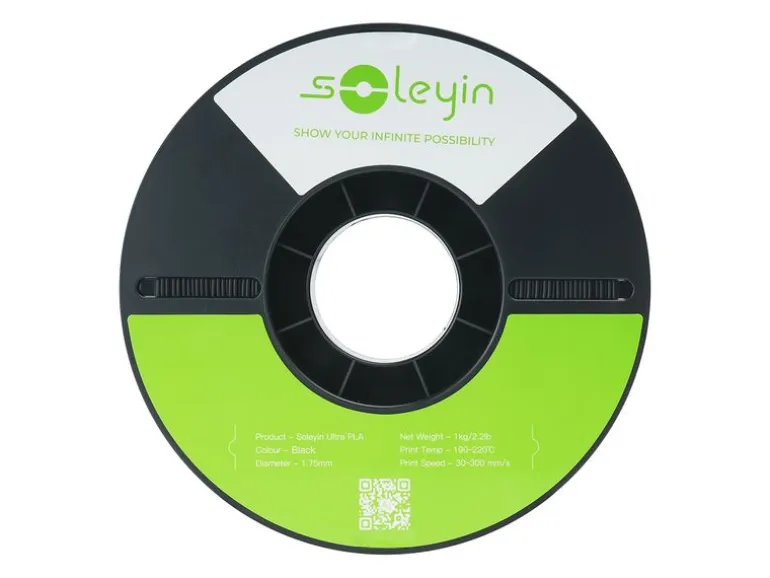 Creality Filament Soleyin Ultra-PLA Schwarz 1.75 mm 1 kg
