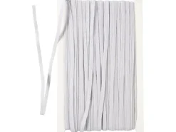 Creativ Company Elastikband 6 mm x 50 m, Weiss