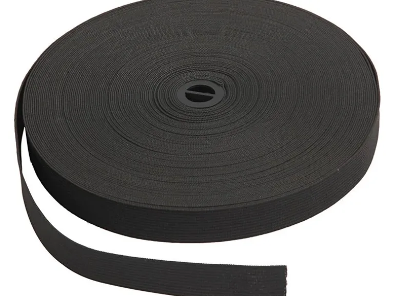 Creativ Company Elastikband 20 mm x 25 m, Schwarz