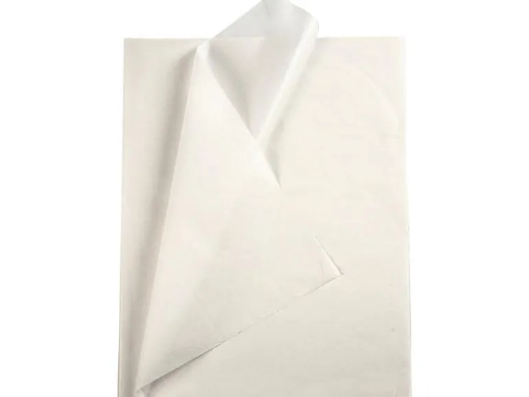 Creativ Company Seidenpapier 50 x 70 cm, 25 Blatt, Weiss
