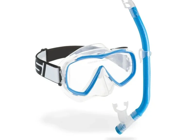 CRESSI Estrella Junior + Top Snorkel Combo Blue