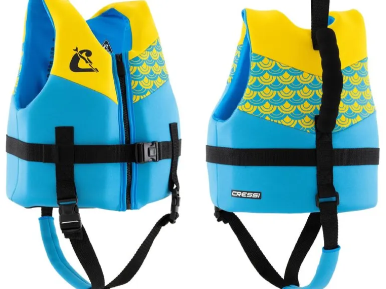CRESSI Schwimmweste Froggy, azurblau/gelb, 3-6 Jahre