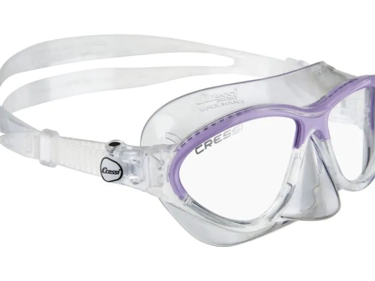 CRESSI Tauchmaske Moon Kinder Klar/Lila