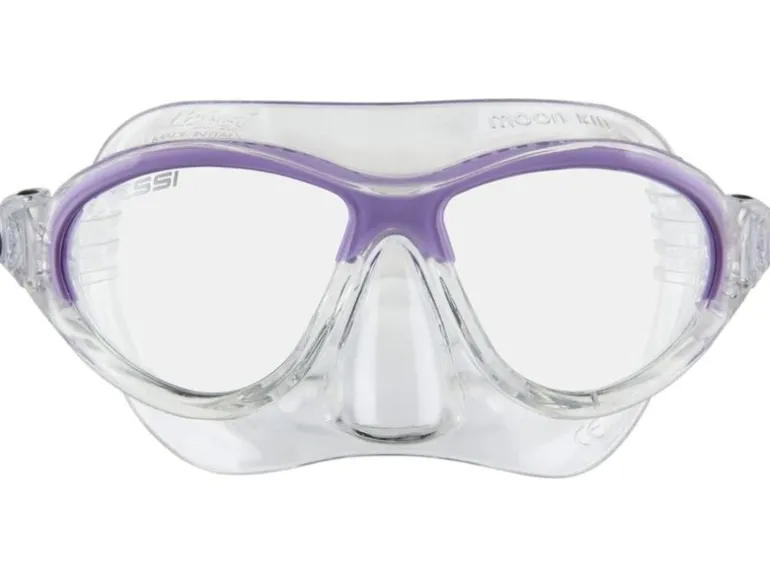 CRESSI Tauchmaske Moon Kinder Klar/Lila