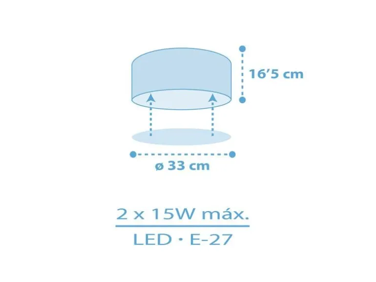Dalber Deckenlampe Star Light Blau