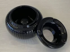 Dameco Aschenbecher Schwarz Glanz
