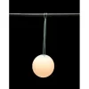 Dameco LED Hängelampe Outdoor weiss D20 cm, 3000 Kelvin, 80 lm, 4W