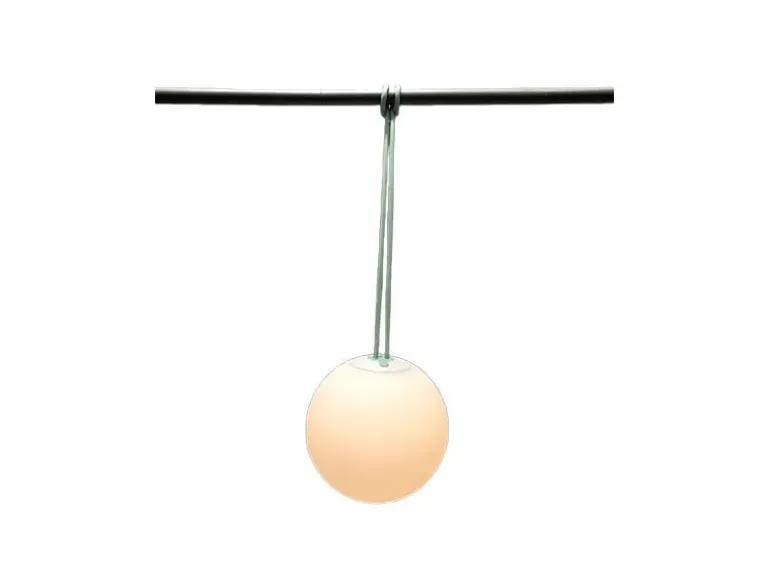 Dameco LED Hängelampe Outdoor weiss D20 cm, 3000 Kelvin, 80 lm, 4W